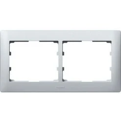 Legrand RAHMEN 2-FACH SOFT ALU HORIZ. (771302 GALEA)