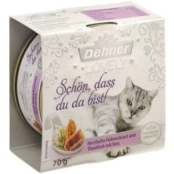Dehner Premium Lovely Katzenfutter Adult, Ergänzungsfutter, Hühnerbrust Und Thunfisch Mit Reis, 24 X 70 G (1.68 Kg) -Katzenfutter Verkaufsgeschäft 49345862 3