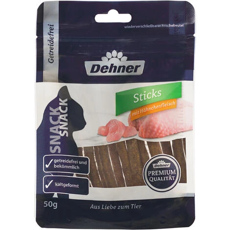 Dehner Premium Katzensnack, Sticks Hähnchenfleisch, 12 X 50 G (600 G) 4 Dehner Premium Katzensnack, Sticks Hähnchenfleisch, 12 X 50 G (600 G) – Bild 2