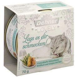 Dehner Premium Lovely Katzenfutter Adult, Ergänzungsfutter, Hühnerbrust Und Weißfisch Mit Seegras, 24 X 70 G (1680 G) -Katzenfutter Verkaufsgeschäft 49663910 3