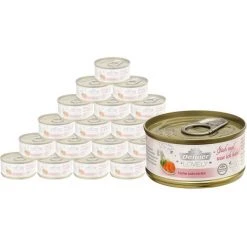 Dehner Premium Lovely Katzenfutter Adult, Ergänzungsfutter, Lachs Und Reis, 24 X 70 G (1680 G)