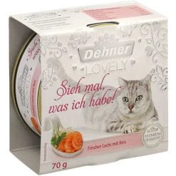 Dehner Premium Lovely Katzenfutter Adult, Ergänzungsfutter, Lachs Und Reis, 24 X 70 G (1680 G) -Katzenfutter Verkaufsgeschäft 49663921 3