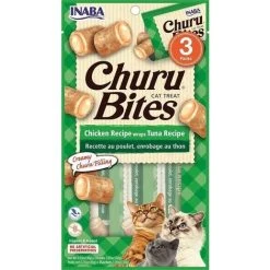 INABA CHURU BITES - KATZEN-LECKEREIEN ZUR FÜTTERUNG AUS DER HAND - KNUSPRIGE TASCHEN MIT CREMIGER FÜLLUNG&HELLIP, (THUNFISCH, 3