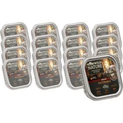 Dehner Wild Nature Katzenfutter Senior, Unterholz, Wildschwein, 16 X 100 G (1.6 Kg)