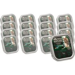 Dehner Wild Nature Katzenfutter Adult, Auwald, Hirsch/Truthahn, 16 X 100 G (1.6 Kg)