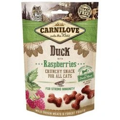CARNILOVE CRUNCHY SNACK - ENTE UND HIMBEEREN 100411