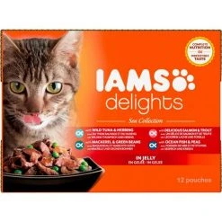 Iams Delights Katzennassfutter See Collection In Gelee 8710255100357 Collection 0629203896 Katzennassfutter