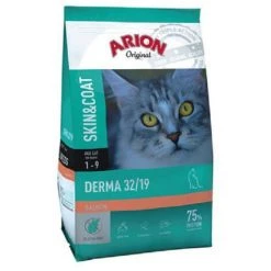 Original Arion Derma Skin & Coat 32/19 Essen FÙr Katzen, 7,5 Kg