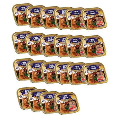 FARM NATURE Farm Natur HÜ _meda FÙr Zeitweise Mit Crab Surimi, 32 Tabletts X 100 G 3 FARM NATURE Farm Natur HÜ _meda FÙr Zeitweise Mit Crab Surimi, 32 Tabletts X 100 G