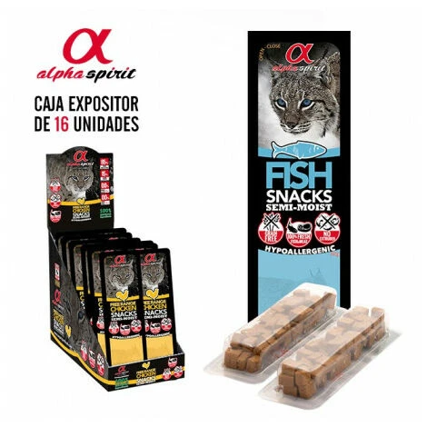 Alpha Spirit Snack Fisch FÙr Katze 16 Beutel X 35 G 3 Alpha Spirit Snack Fisch FÙr Katze 16 Beutel X 35 G