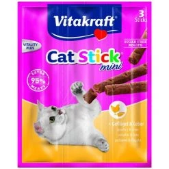 Vitakraft Katzensnack Cat-Stick Mini Geflügel & Leber - 3 X 6g