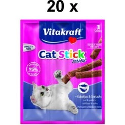 Vitakraft Katzensnack Cat-Stick Mini Kabeljau & Seelachs - 60 X 6g