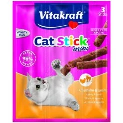 Vitakraft Katzensnack Cat-Stick Mini Truthahn & Lamm - 3 X 6g