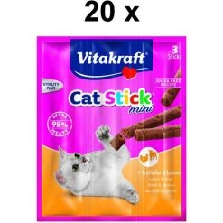 Vitakraft Katzensnack Cat-Stick Mini Truthahn & Lamm - 60 X 6g