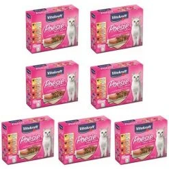 Vitakraft Katzenfutter Poesie DeliSauce, Multipack Fleisch - 7x 6 Beutel
