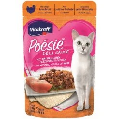 Vitakraft Katzenfutter Poesie DeliSauce, Putenbrust - 23 Beutel